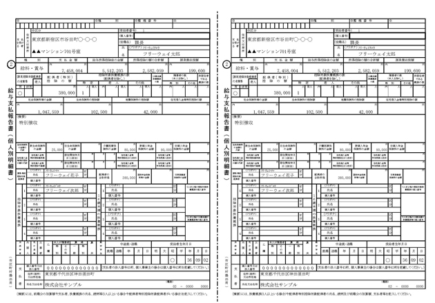 給与所得の源泉徴収票